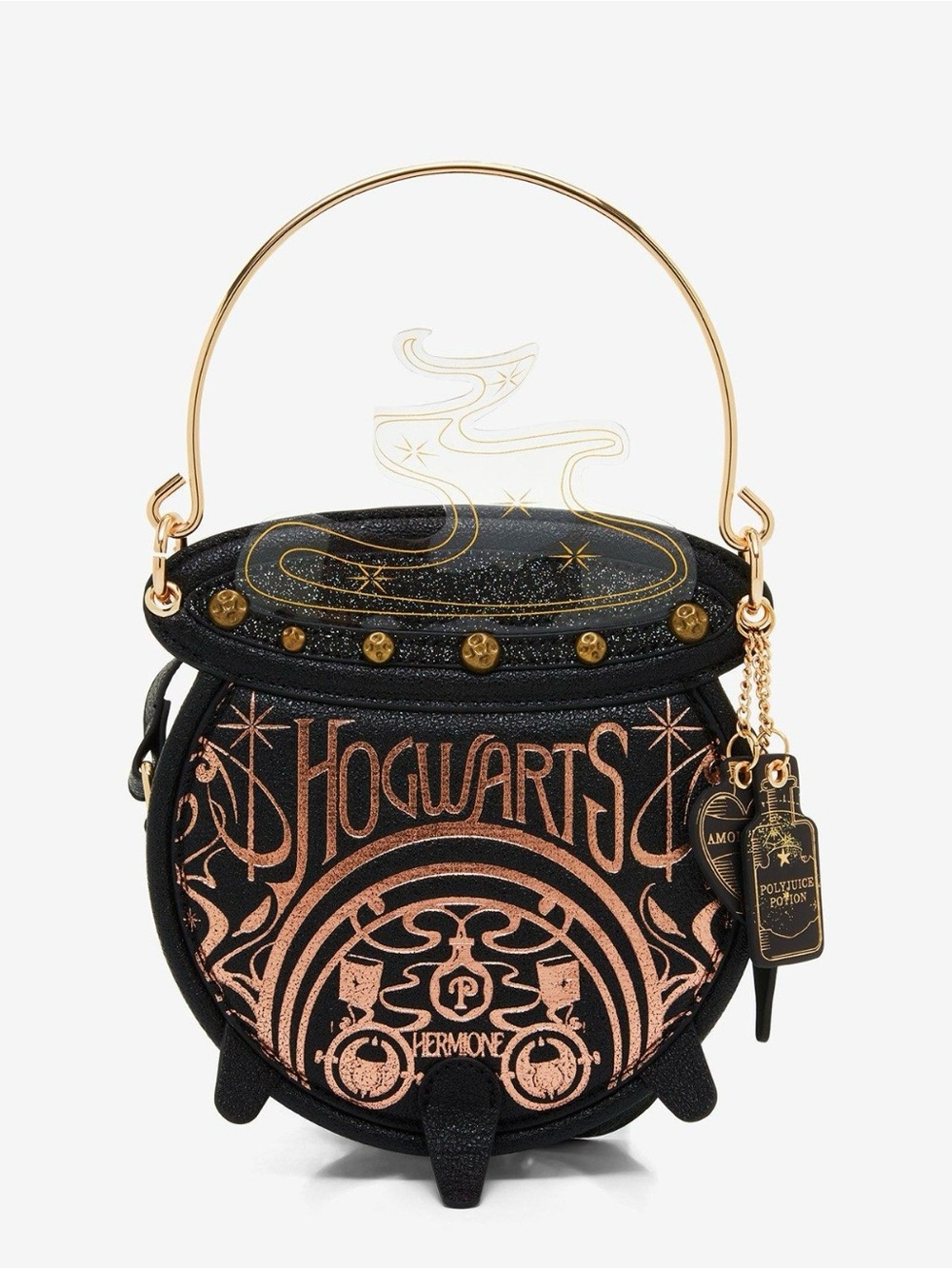 Fred Segal Harry Potter Hogwarts Hermione Cauldron Crossbody Purse Bag, Black